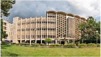 Academic building at Indian Institute of Technology Bombay campus in Powai, Mumbai